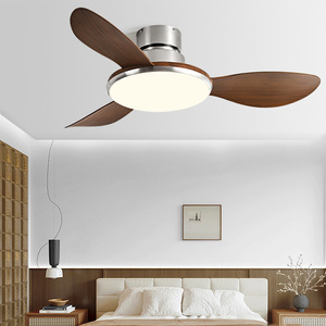 <b>Ceiling</b> <b>Fan</b> Light With Led Fixed Blade Flush Mount For Living Room Bedroom 220V - Product Image 1