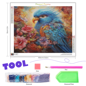 Chenistory diamant broderie oiseau <span class=keywords><strong>et</strong></span> <span class=keywords><strong>fleurs</strong></span> peinture pleine ronde diamant peinture à la main pour adultes Kits <span class=keywords><strong>d</strong></span>écoration <span class=keywords><strong>de</strong></span> la maison - Product Image 5