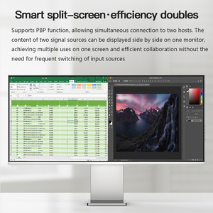 จอคอมพิวเตอร์ 4K ขนาด 34 นิ้ว รุ่นใหม่ 180Hz, 300Nit พีบีพี จอคู่, แผง IPS, ตัวเครื่องอะลูมิเนียมอัลลอยด์ OEM - Product Image 5