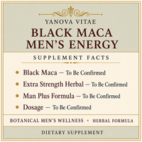 Complément énergétique pour hommes, Man Plus Extra Maca Capsules, ingrédients à base de plantes, amélioration masculine, capsule de Maca noire