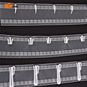 Crochet de rideau réglable de 8.5cm en gros Crochet de verrouillage de rideau Clip de ruban POM Crochet pour rideau S Wave Ruban transparent - Product Image 2