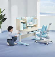 Ensemble table et chaise d'étude ergonomique pour enfants en bois écologique, entièrement réglable, support durable, logo personnalisé, vente en gros