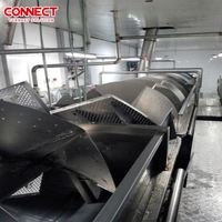 Refroidisseur d'eau automatique complet pour abattoir de volailles à vis spirale refroidisseur de canards poulets abattoirs système d'abattage