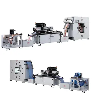 Automatic serigraphy silk screen printing machine for PET PVC PC BOPP PE PP stickers label