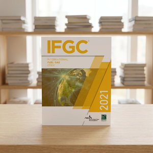 Code international du gaz combustible IFGC 2021, normes de sécurité pour l'installation des systèmes de gaz combustible, livre broché, 312 pages, haute qualité - Product Image 1