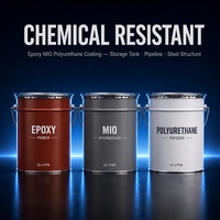 Revêtement en polyuréthane époxy résistant aux produits chimiques MIO pour réservoirs de stockage, pipelines, structures en acier, système anti-corrosion haute résistance