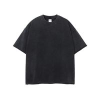 T-shirts Vintage Tricotés Personnalisés à Impression Chaude, Coupe Oversize, Grammage Lourd, Grande Taille, Effet Délavé, 100% Coton, Vente en Gros