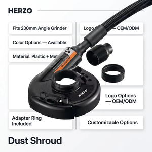 HERZO <span class=keywords><strong>Plastic</strong></span> Stofafzuigkap voor 230mm Elektrische Slijptol 7 inch Stofvrije Slijpmachine - Product Image 5