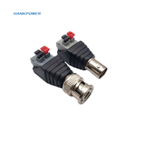 Conector hembra sin soldadura de vídeo CCTV BNC para cámara, adaptador de TV, enchufe para atornillar en el Terminal, conectores hembra BNC