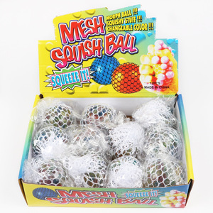 New Children's Toy Colorful Bead Grape <b>Ball</b> Vent <b>Squeeze</b> Decompression Toys Stress Relief Mesh Squishy <b>Ball</b> - Product Image 6