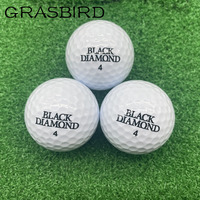 Balles de golf blanches à prix avantageux, balles professionnelles à 4 couches avec logo personnalisé