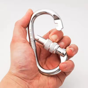 Mosquetón <span class=keywords><strong>de</strong></span> Escalada <span class=keywords><strong>de</strong></span> Alta Resistencia con Bloqueo, 25KN 5620LB, Mosquetón <span class=keywords><strong>Industrial</strong></span> con Cierre Giratorio, Mosquetón <span class=keywords><strong>de</strong></span> <span class=keywords><strong>Seguridad</strong></span> <span class=keywords><strong>de</strong></span> Alta Resistencia para Escalada - Product Image 2