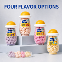 Aimo Biscuits pour bébés semi-mous probiotiques aux fruits sucrés, Biscuits en forme de goutte, Bonbons gélifiés, Poudre protéinée, Normal Open Eat, Boîte de 16g, Lot de 12