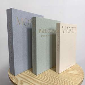 Caja de Almacenamiento Rectangular de 3 Piezas con Imán, Papel Gris, Decorativa para Libros, Accesorio para Fotos, Libro de Simulación de Carga Suave - Product Image 6