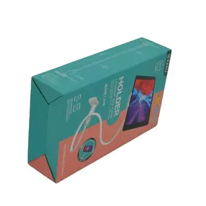wireless selfie stick packaging box earphone packer paper color box mobile phone holder box