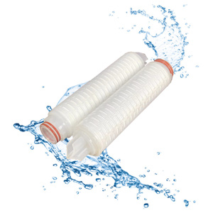 Élément filtrant à eau ultrapure, filtre à membrane plissée 0,22 micron pour machines de traitement - Product Image 1