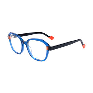 Nuevas Monturas de Gafas de Acetato de Doble Color Personalizadas, Elegantes y Populares, Compatibles con Lentes Correctivas para Miopía - Product Image 1