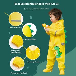 Impermeabile per bambini impermeabile tutto il corpo e pantaloni <span class=keywords><strong>Set</strong></span> nuova <span class=keywords><strong>pioggia</strong></span> per Poncho per ragazzi ragazze Eva materiale per il bambino bambino estate - Product Image 2