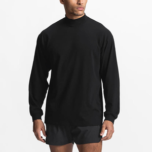 <span class=keywords><strong>T</strong></span>-<span class=keywords><strong>Shirt</strong></span> a Collo Alto in Cotone Pettinato 210GSM a Maniche Lunghe, Vendita all'Ingrosso per Ordini Aziendali Personalizzati - Product Image 3