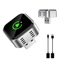 Dongle USB Carplay Nirkabel Wifi 6 Portabel Terkecil, Adaptor Bluetooth 5.4 Universal Android Auto untuk Apple Car Play