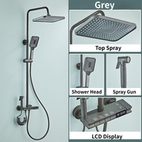 Système de douche intelligent, robinet de douche numérique intelligent pour salle de bain, ensemble de robinet de douche à 4 voies, douche de pluie, ensemble de douche bidet pour salle de bain