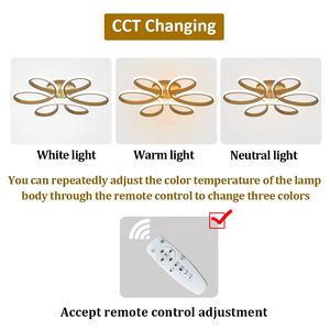 LEDアクリル天井ライト58cm径調光可能金表面実装リモコン付き - Product Image 5