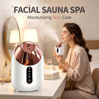 Vaporisateur facial portable à technologie ionique nano, nettoyeur de pores en profondeur, extracteur de saletés, fonctionne sur batterie, réservoir d'eau de 240 ml