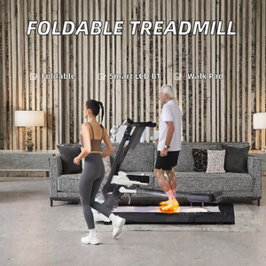 Foldable Electric Treadmill Portable <b>Walking</b> <b>Pad</b> Mini Desk Running Machine with LCD Screen for Home Gym - Product Image 2