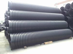 Büyük boy HDPE oluklu Krah boru 1000mm 1200mm 1800mm çap Hdpe karat boru plastik tüpler - Product Image 6