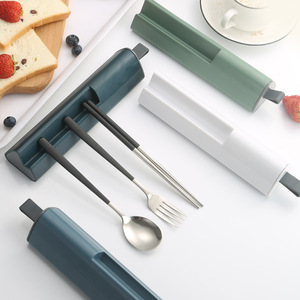 Portable Price Reusable Stainless Steel 304 Silverware Camping Cutlery <b>Set</b> 3PCS With Box <b>Flatware</b> <b>Set</b> in Travel Spoon and Fork - Product Image 3