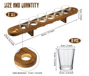 Producto de madera personalizado para uso en bares de fiesta adecuado para probar y servir cerveza, vino, whisky, Tequila - Product Image 5
