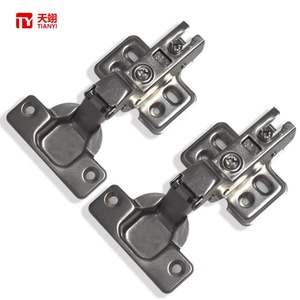 Quincaillerie de meubles : Charnières à fermeture amortie pour chambre à coucher, robustes et durables en acier laminé à froid pour armoires et portes - Product Image 1