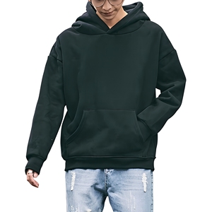 เสื้อฮู้ดดี้ดีไซน์เอง 500gsm หนานุ่ม ทรงโอเวอร์ไซส์ สไตล์ฮิปฮอป ผ้าฝ้าย 100% หนา น้ำหนักมาก เสื้อฮู้ดดี้ผู้ชายแบบสวมหัว - Product Image 3