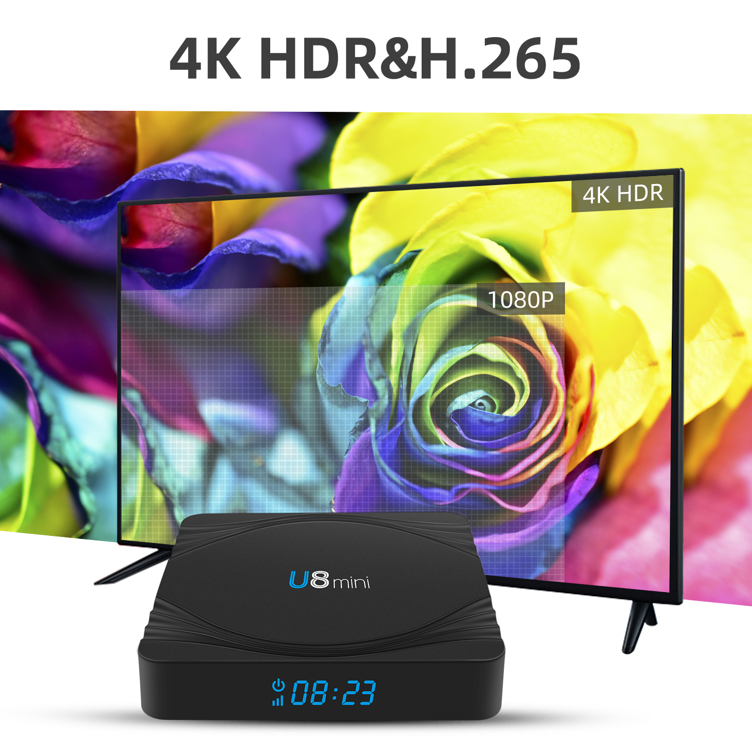 El más nuevo 2,4G Android Tv caja Amlogic S905W TV box con tarjeta TF LAN100 apoyo Asia África nos la UE Set Top Box