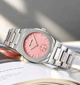 Trendy fresh ladies watch with multiple colors pastel pink blue and gold elegant finishes Professional OEM ODM with fast pack - Product Image 1