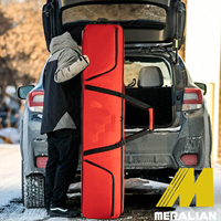 Sac de snowboard rembourré de voyage sac de ski extérieur camping avec sangle de poignée et poche d'équipement en 155cm 165cm pour gants de lunettes