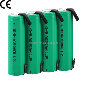 Jieyo <span class=keywords><strong>NiMH</strong></span> pin <span class=keywords><strong>AA</strong></span> Kích thước 1.2V 2000mAh Ni-MH có thể sạc lại hình trụ pin di động Flat Top với các tab cho tông đơ dao cạo - Product Image 3