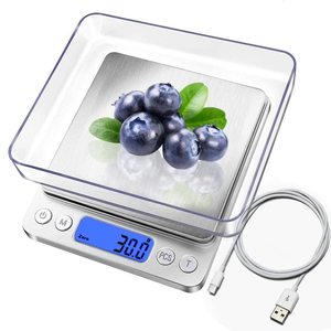 Mini Báscula Digital de Bolsillo para Joyería, 500g 0.01g, Medición de Peso, Pantalla LCD Multi-Unitaria, Funciona con Batería - Product Image 1