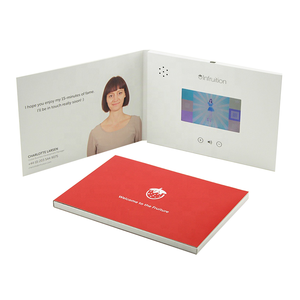 Brochure vidéo publicitaire électronique pour entreprises, carte promotionnelle, impression personnalisée, écran LCD, livre, catalogue numérique - Product Image 1