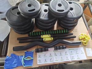 <span class=keywords><strong>Kit</strong></span> d'<span class=keywords><strong>haltères</strong></span> vertes réglables OEM 30 <span class=keywords><strong>kg</strong></span> avec barre de musculation, tout-en-un, multi-usage, <span class=keywords><strong>haltères</strong></span> et kettlebell vertes - Product Image 6