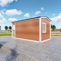 Maison conteneur de luxe de 20 pieds, préfabriquée, en acier, à chambre unique, économique et portable pour la Malaisie