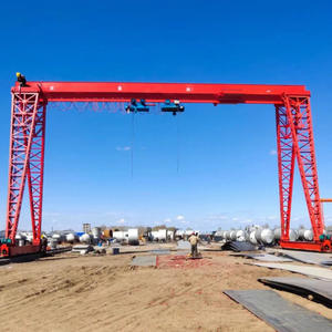 رافعة جسرية كهربائية صناعية للمساحات المفتوحة لمناولة البضائع بسعة 5 و10 أطنان مع محرك وصندوق تروس ومكونات PLC - Product Image 4