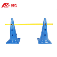 Cônes d'entraînement de football en PE de 52 cm pour la vente directe, avec trous, écologiques, pour l'agilité en extérieur, couleur et logo personnalisables, modèle de marque MD