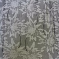 Kain Jacquard Brokat Bunga Poliester 100% 56gsm Dua Sisi untuk Gaun Pesta Pernikahan Musim Panas Anak Perempuan