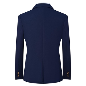 Veste <span class=keywords><strong>de</strong></span> <span class=keywords><strong>costume</strong></span> pour hommes personnalisée en gros d'usine Nouveau design Veste formelle d'affaires <span class=keywords><strong>de</strong></span> bureau à coupe classique pour hommes - Product Image 3
