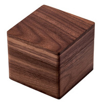 Boîte à montre en bois de noyer massif écologique, taille personnalisable, pour une seule montre-bracelet, avec logo gravable, emballage cadeau pour montre