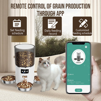 HEYBO-Mangeoire automatique intelligente pour animaux de compagnie inspirée du graffiti, 6L, avec accès à distance WiFi, distributeur de repas en plastique pour chats et chiens