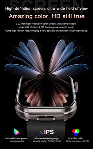 Jam Tangan Pintar T99 dengan Earbud Nirkabel <span class=keywords><strong>2</strong></span> in 1 Tahan Air IP67 Layar IPS <span class=keywords><strong>2</strong></span>.02'' Pemutar Musik BT Pelacak Kebugaran Smartwatch Olahraga - Product Image 6