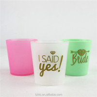 Vaso de plástico para chupito,