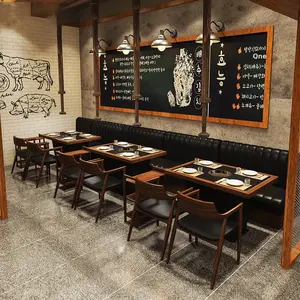 Canapé <span class=keywords><strong>de</strong></span> restaurant rétro personnalisé, canapé <span class=keywords><strong>de</strong></span> restaurant <span class=keywords><strong>de</strong></span> restauration rapide, canapé <span class=keywords><strong>de</strong></span> restaurant <span class=keywords><strong>de</strong></span> fondue, ensemble <span class=keywords><strong>de</strong></span> tables et <span class=keywords><strong>de</strong></span> <span class=keywords><strong>chaises</strong></span> <span class=keywords><strong>de</strong></span> restaurant commercial - Product Image 3